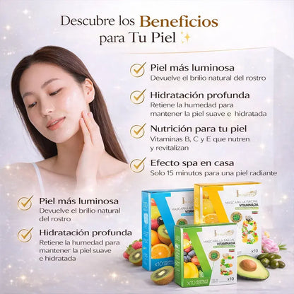 Mascarillas Faciales Vitaminadas para una Piel Luminosa
