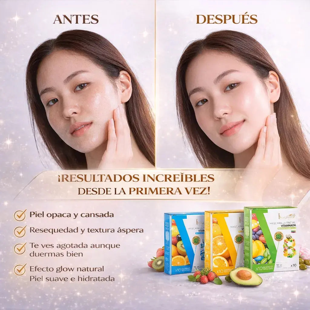 Mascarillas Faciales Vitaminadas para una Piel Luminosa