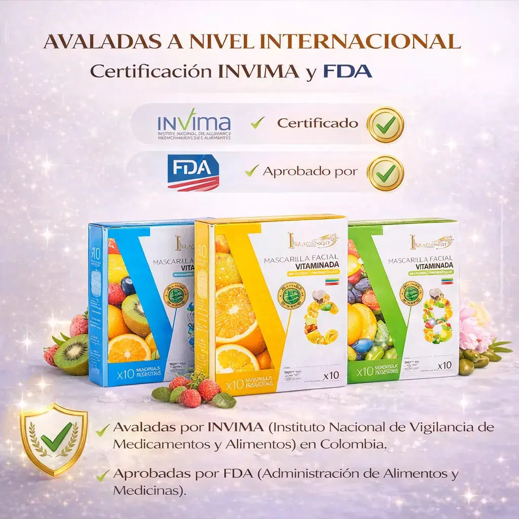 Mascarillas Faciales Vitaminadas para una Piel Luminosa