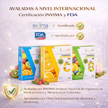 Mascarillas Faciales Vitaminadas para una Piel Luminosa
