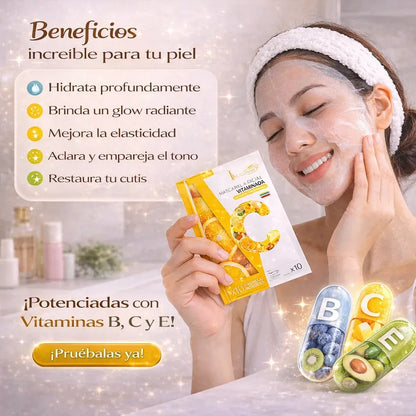 Mascarillas Faciales Vitaminadas para una Piel Luminosa