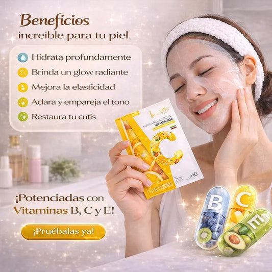 Mascarillas Faciales Vitaminadas para una Piel Luminosa