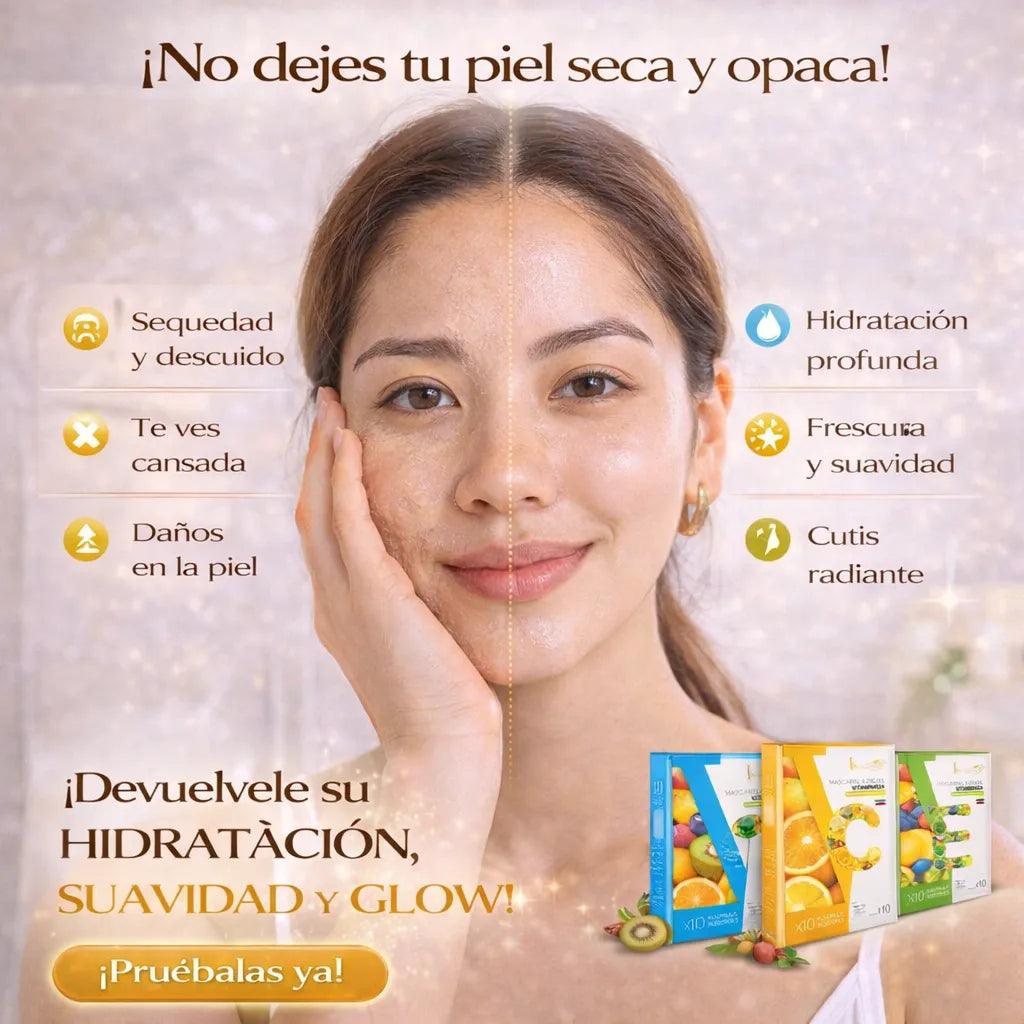 Mascarillas Faciales Vitaminadas para una Piel Luminosa