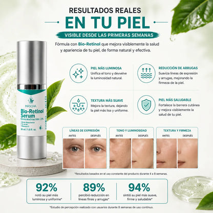 MASCHA Serum Anti-edad con Bioretinol - Reduce Arrugas y Manchas Sin Irritar Tu Piel