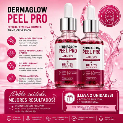 DermaGlow Peel Pro™ – Exfoliación Profunda para Eliminar Acné, Puntos Negros y Manchas