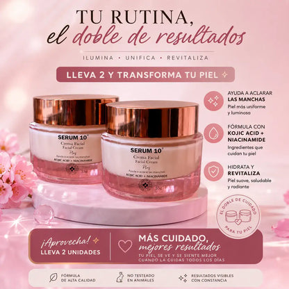 Lumina Piel™  La crema con Ácido Kójico y Niacinamida que ayuda a aclarar manchas y devolver luminosidad a tu piel