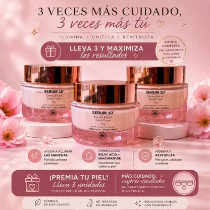 Lumina Piel™  La crema con Ácido Kójico y Niacinamida que ayuda a aclarar manchas y devolver luminosidad a tu piel