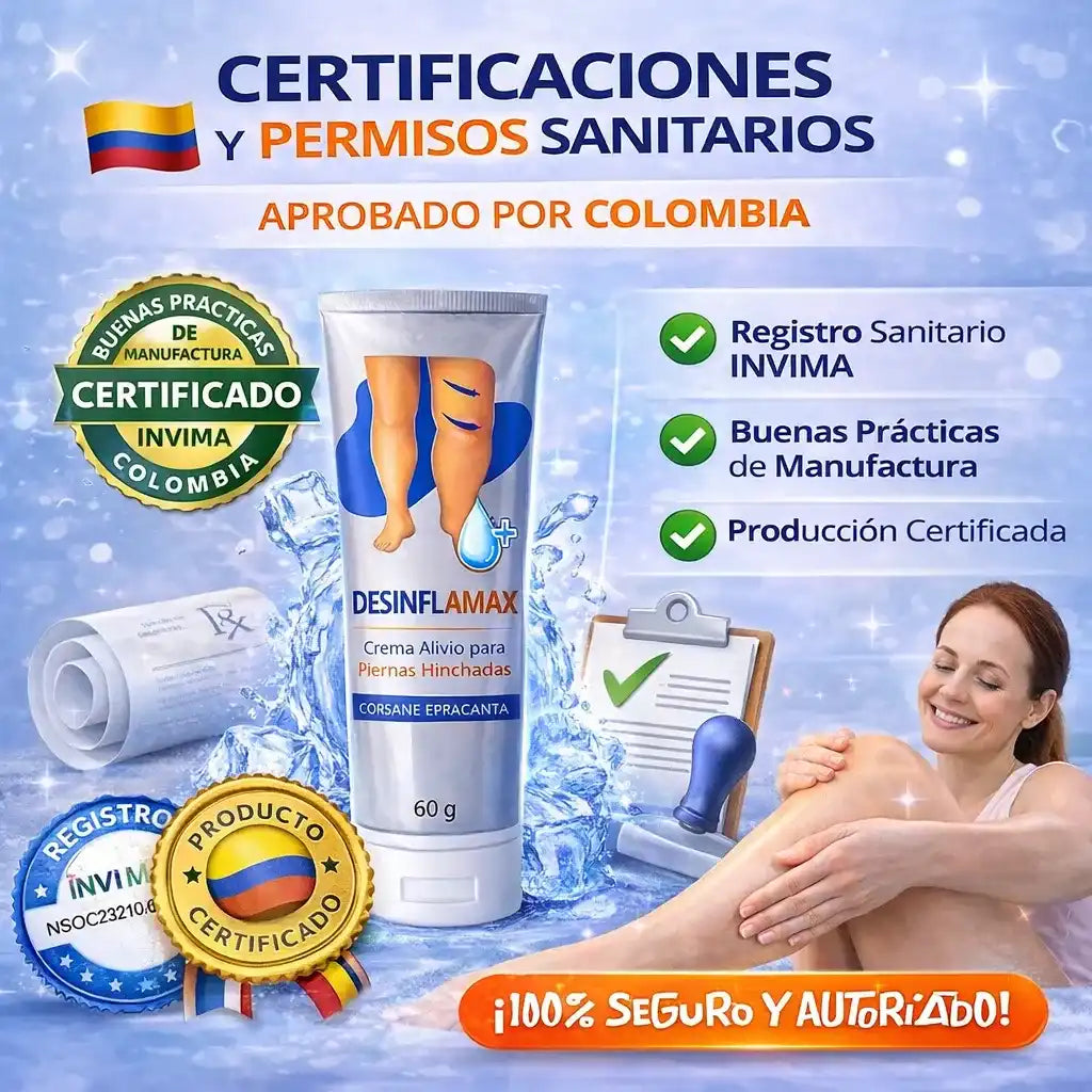 DESINFLAMAX -Piernas hinchadas y doloridas? Esto te va a aliviar en minutos