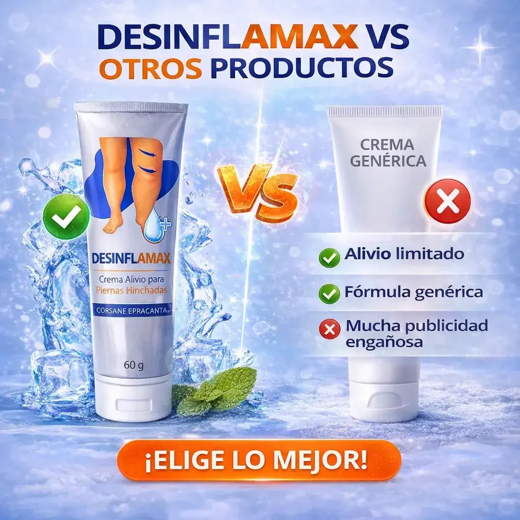DESINFLAMAX -Piernas hinchadas y doloridas? Esto te va a aliviar en minutos
