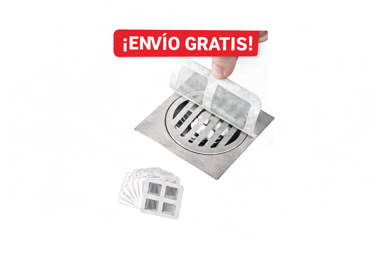 Filtro para Cabello Baño Ducha Sifon x10