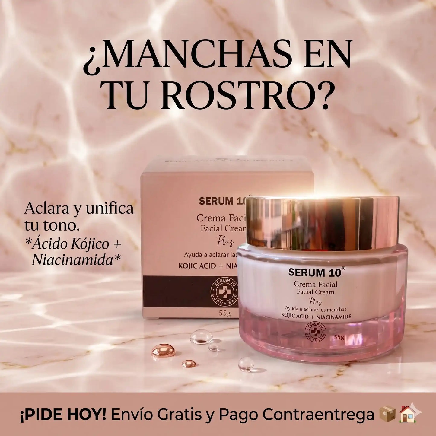 Lumina Piel™  La crema con Ácido Kójico y Niacinamida que ayuda a aclarar manchas y devolver luminosidad a tu piel