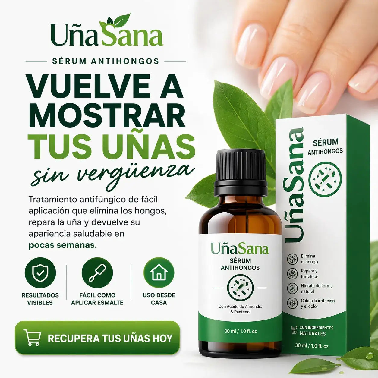 Serum Antihongos 30ML -Vuelve a mostrar tus uñas sin vergüenza
