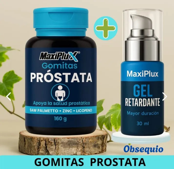 MaxiPlus | Salud Prostática Premium Equilibrio, Confianza y Vitalidad Masculina 60 Cápsulas de Fórmula Natural Avanzada
